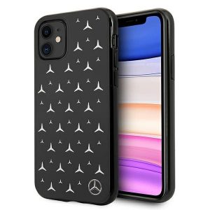 Mercedes iPhone 11 6,1" / Xr czarny/black hardcase Silver Stars Pattern