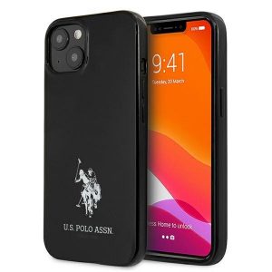 US Polo iPhone 13 6,1"/svart hardcase Horses-logotyp