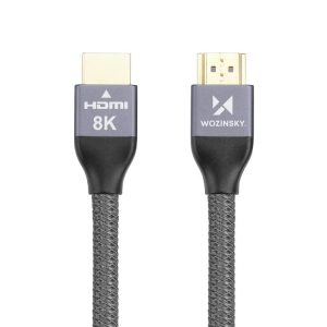 Cable HDMI 2.1 8K 60 Hz 48 Gbps / 4K 120 Hz / 2K 144 Hz 1 m Silver (WHDMI-10)