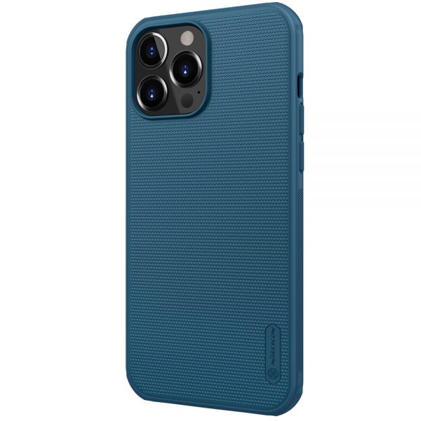 Nillkin Super Frosted Shield reinforced case, cover for iPhone 13 Pro Max, blue