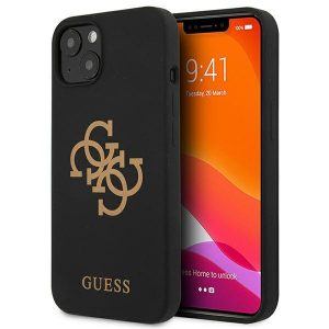 Guess iPhone 13 mini 5.4" black/black hard case Silicone 4G Logo