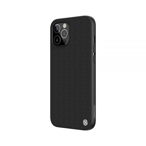 Nillkin Textured Case durable reinforced case with gel frame and nylon back for iPhone 12 Pro Max black