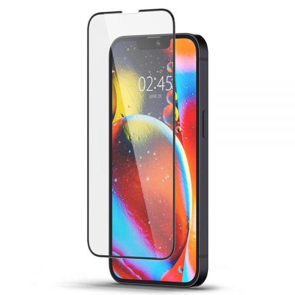 TEMPERED GLASS Spigen GLASS FC IPHONE 13 MINI BLACK