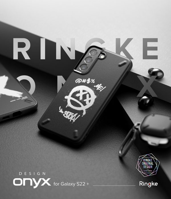 Ringke Onyx Design Durable Cover Case for Samsung Galaxy S22 + (S22 Plus) black (X) ()