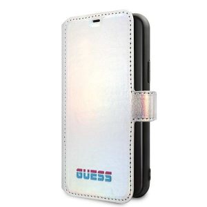 Guess iPhone 11 Pro Max silver/silver book Iridescent