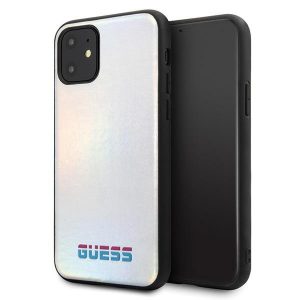 Guess iPhone 11 Pro Max silver/silver hard case Iridescent