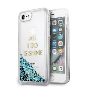 Guess iPhone 6/7/8 /SE 2020 / SE 2022 blue/blue hard case Liquid Glitter Party