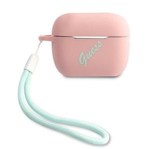 Guess AirPods Pro cover rose green/pink green Silicone Vintage