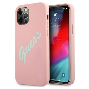 Guess iPhone 12 Pro Max 6.7" rose green/green pink hardcase Silicone Vintage