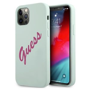 Guess iPhone 12/12 Pro 6.1" blue fuchsia/blue fuschia hardcase Silicone Vintage