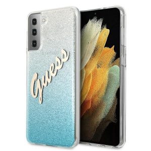 Guess S21+ G996 blue/blue hardcase Glitter Gradient Script