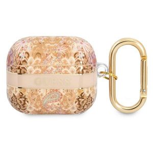 Guess AirPods 3 cover gold/gold Paisley Strap Collection