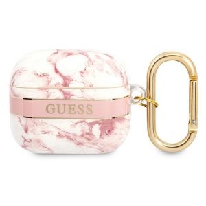 Guess AirPods 3 cover pink/pink Marble Strap Collection