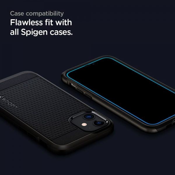 Spigen ALM Glass FC Tempered Glass for iPhone 12 / iPhone 12 Pro - Black 2 pcs.