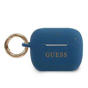 Guess AirPods Pro-fodral blå/blå silikonglitter