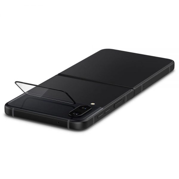 Spigen Glas.tR EZ Fit FC Tempered Glass with Hinge Film for Samsung Galaxy Z Flip 4 - Black 2 pcs.