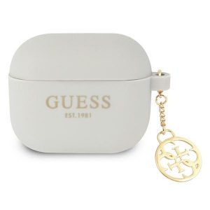 Guess AirPods 3 täcker grått / grått Silicone Charm 4G Collection