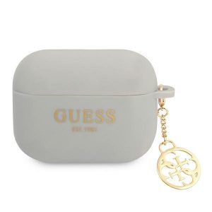 Guess AirPods Pro-fodral grått / grått Silicone Charm 4G Collection