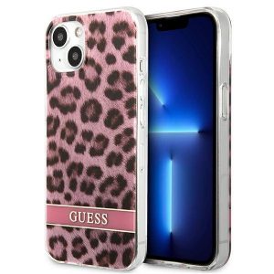 Guess iPhone 13 mini 5,4" rosa/rosa hardcase Leopard