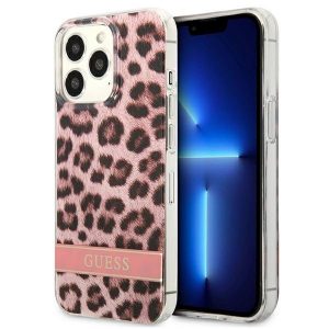 Guess iPhone 13 Pro Max 6,7" rosa/rosa hardcase Leopard