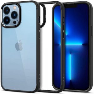 Spigen Ultra Hybrid skalskal för iPhone 13 Pro slitstarkt fodral mattsvart