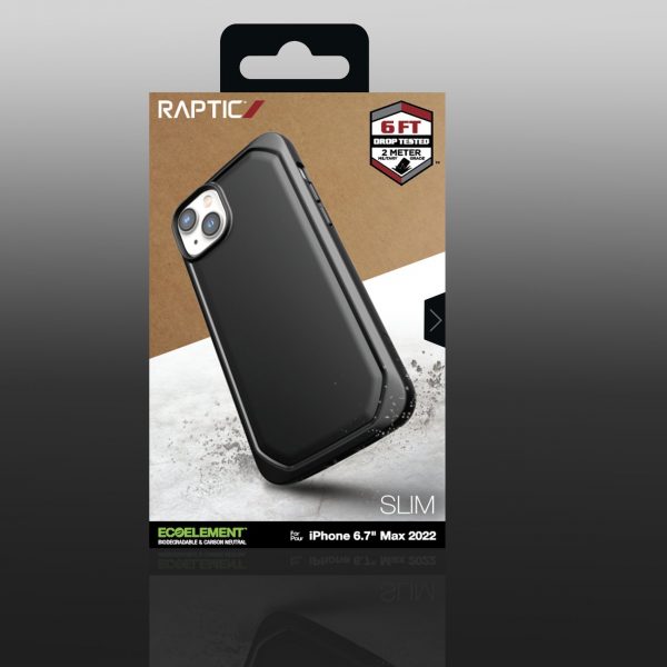 Raptic X-Doria Slim Case iPhone 14 Plus back cover black