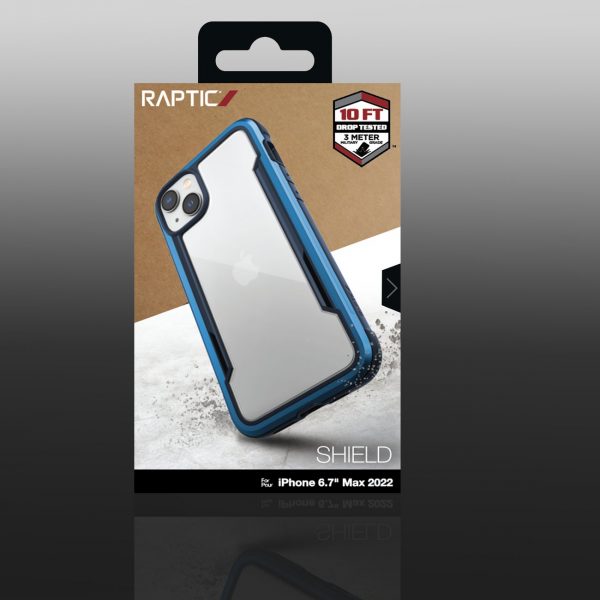 Raptic X-Doria Shield Case iPhone 14 Plus armored cover blue