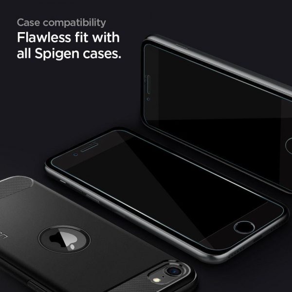 Spigen Glass FC Tempered Glass for iPhone 7 / 8 / SE 2020 / 2022 - Black