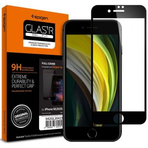 HÄRDAT GLASS SPIGEN GLASS FC IPHONE 7/8 / SE 2022 / SE 2020 SVART