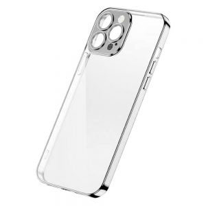 Joyroom Chery Mirror Case Skal till iPhone 13 Pro Metallisk ram Silver