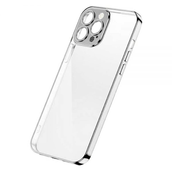 Joyroom Chery Mirror Case Skal till iPhone 13 Pro Metallisk ram Silver