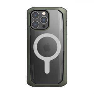 Raptic Secure Case iPhone 14 Pro med MagSafe pansarskal grönt