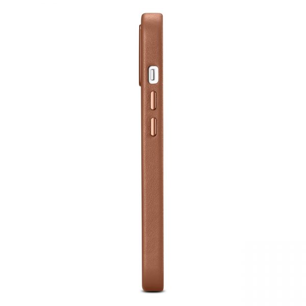 ICarer Case Leather Case Cover for iPhone 14 Brown (WMI14220705-BN) (MagSafe Compatible)