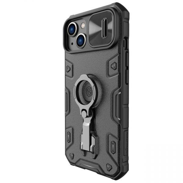 Nillkin CamShield Armor Pro Magnetic Case iPhone 14 MagSafe armored cover stand ring black