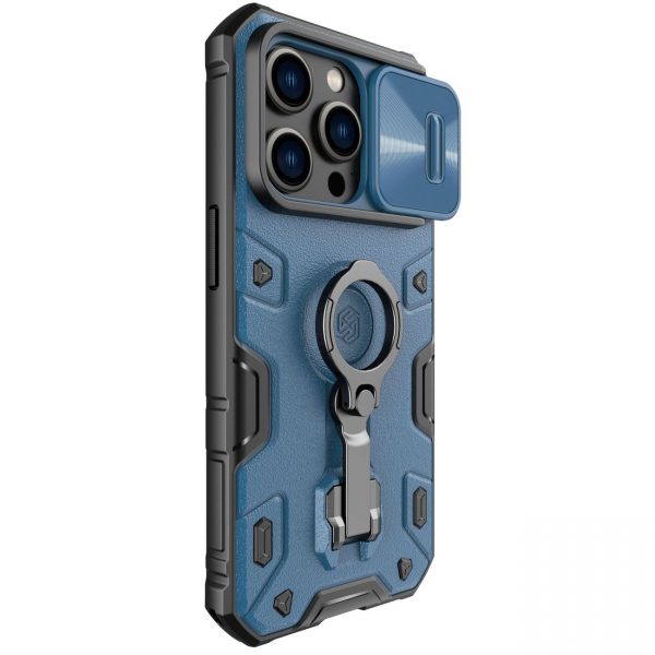 Nillkin CamShield Armor Pro Magnetic Case iPhone 14 Pro Magnetic MagSafe Cover with Camera Protector Blue