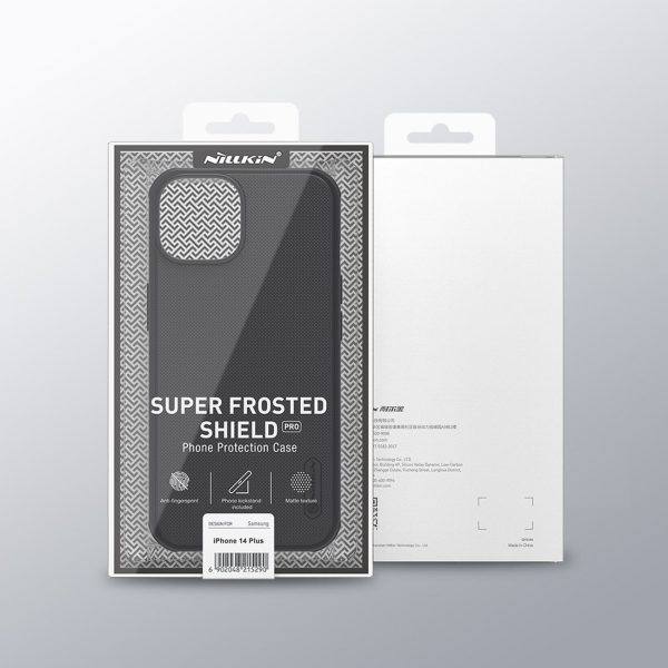 Nillkin Super Frosted Shield Pro case for iPhone 14 Plus back cover black