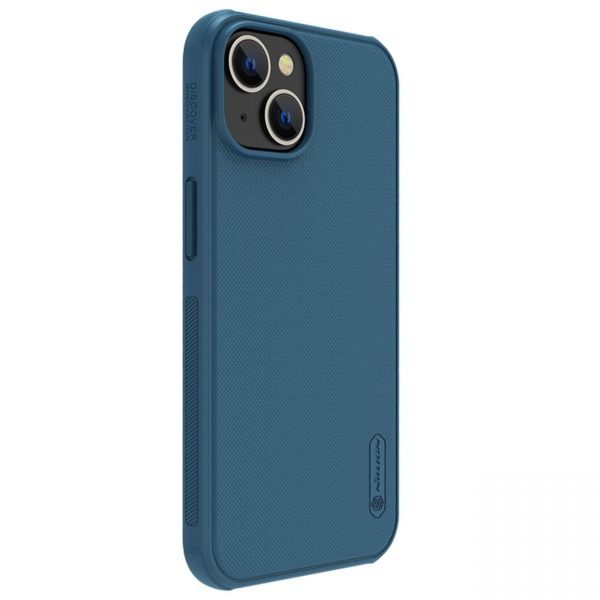 Nillkin Super Frosted Shield Pro case for iPhone 14 Plus back cover blue