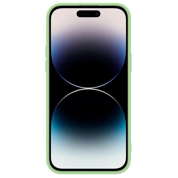 Nillkin CamShield Silky Silicone Case iPhone 14 Pro case with camera cover green