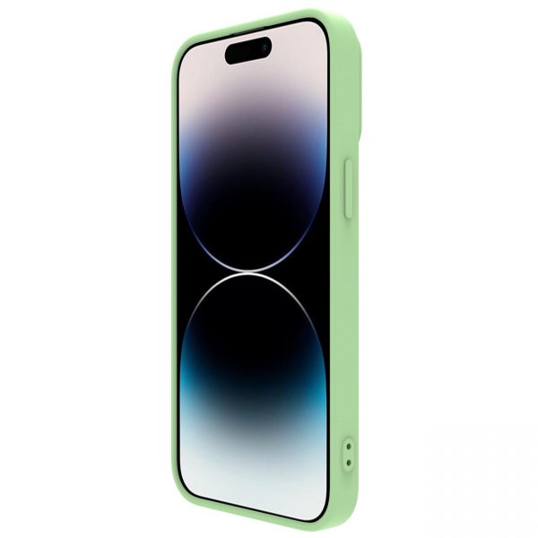 Nillkin CamShield Silky Silicone Case iPhone 14 Pro case with camera cover green