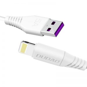 Dudao cable USB / Lightning 5A cable 2m white