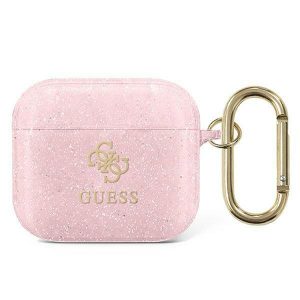 Guess AirPods 3 cover różowy/pink Glitter Collection