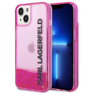 Karl Lagerfeld iPhone 14 Plus 6,7″ różowy/pink hardcase Liquid Glitter Elong