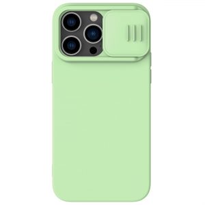 Nillkin CamShield Magnetic Silicone Case iPhone 14 Pro magnetic MagSafe cover with camera cover green