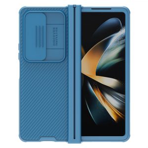 Nillkin CamShield Pro Case  Samsung Galaxy Z Fold 4 cover with camera cover blue