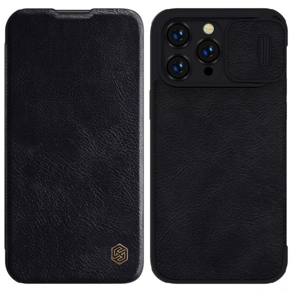 Nillkin Qin Pro Leather Case iPhone 14 Pro 6.1 2022 Black