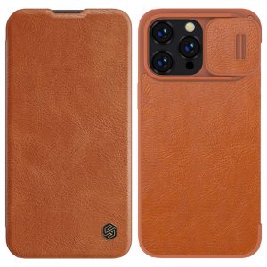 Nillkin Qin Pro Leather Case iPhone 14 Pro 6.1 2022 Brown