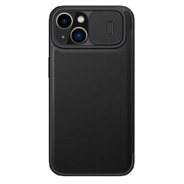 Nillkin Qin Pro Leather Case-plain leather iPhone 14 Plus 6.7 2022 Classic Black