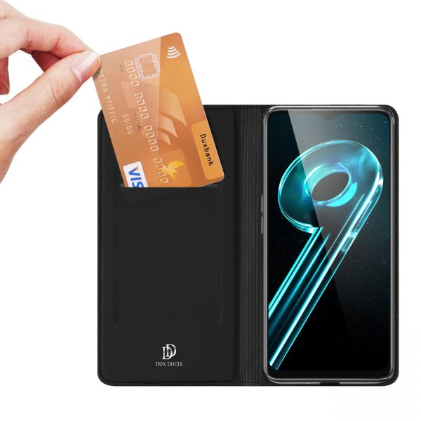 Dux Ducis Skin Pro Case For Realme 10 5G / Realme 9i 5G Cover Flip Card Wallet Stand Black