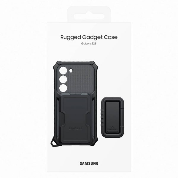 Samsung Rugged Gadget Case for Samsung Galaxy S23 Rugged Cover Ring Holder Stand gray (EF-RS911CBEGWW)