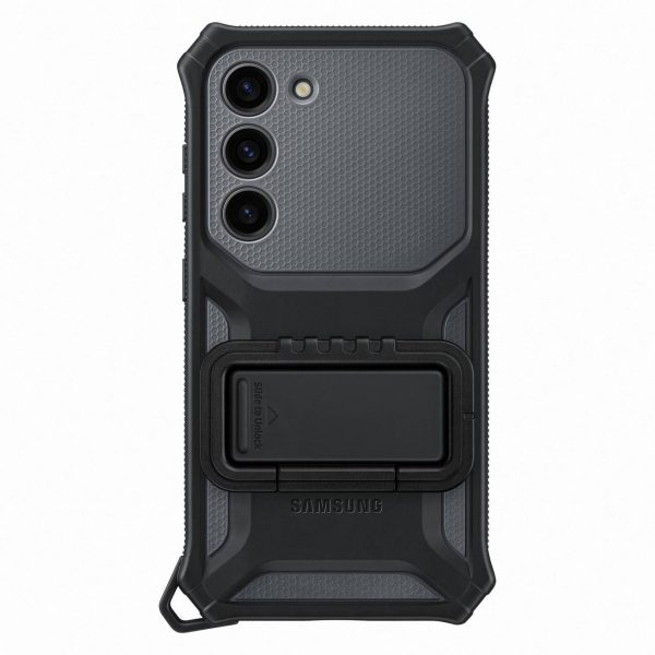 Samsung Rugged Gadget Case for Samsung Galaxy S23 Rugged Cover Ring Holder Stand gray (EF-RS911CBEGWW)